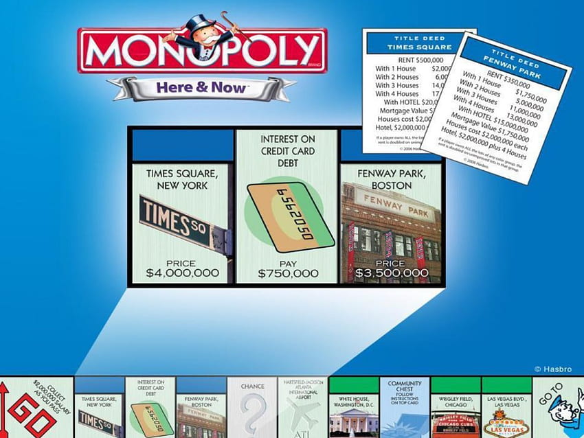 Monopolio, juegos de mesa fondo de pantalla