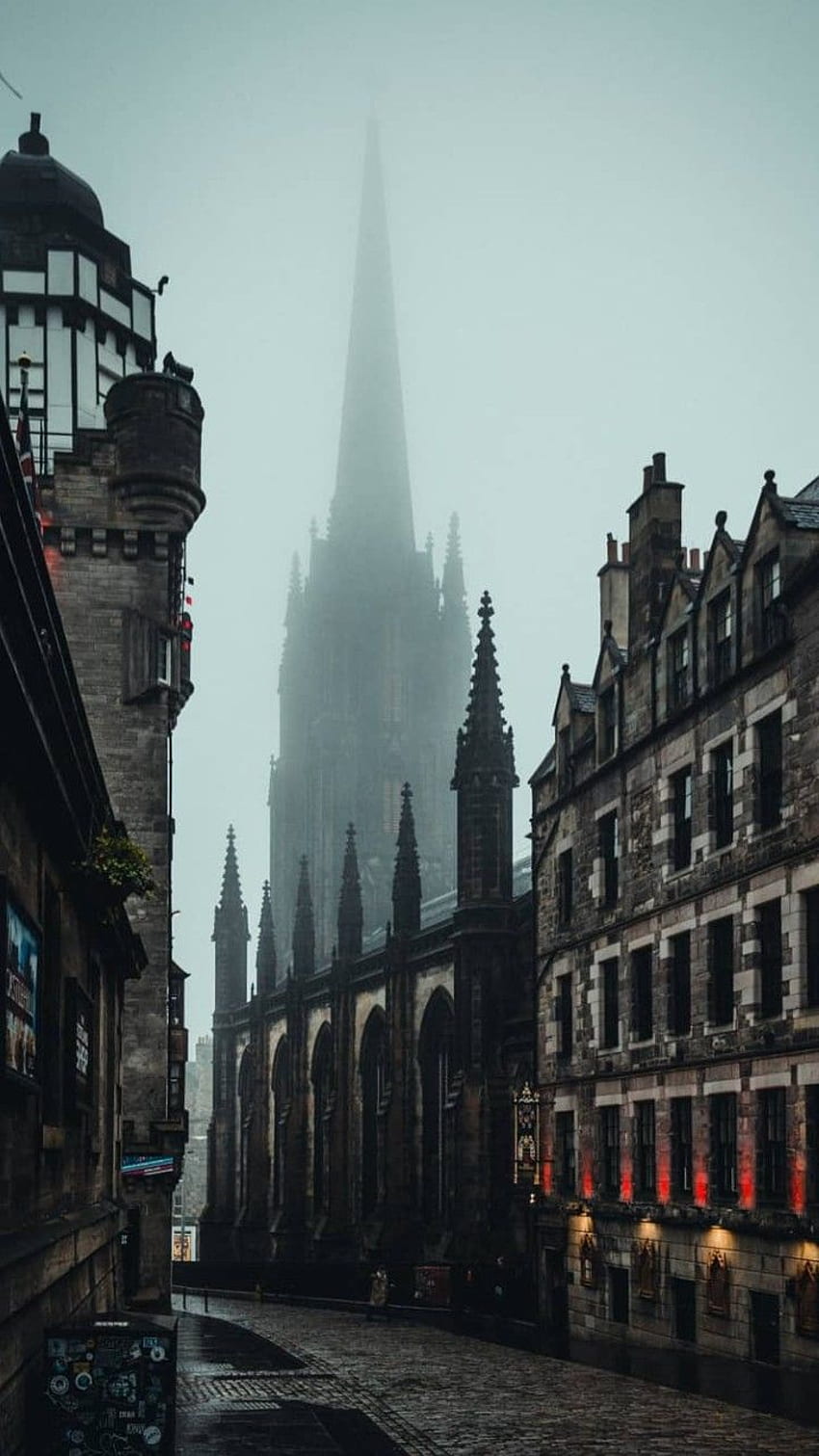 Edinburgh, Schottland Stadt. Reiseästhetik, dunkle Wissenschaft, Stadtästhetik, UK-Ästhetik HD-Handy-Hintergrundbild