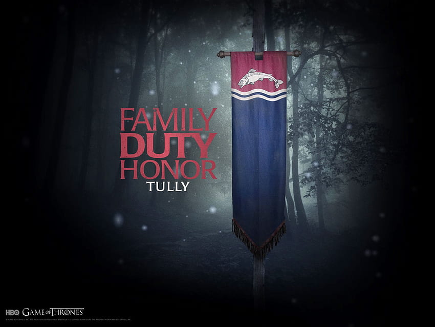 famiglia, Game of Thrones, Le cronache del ghiaccio e del fuoco, Serie TV, Banner, George R. R. Martin, House Tully Sfondo HD