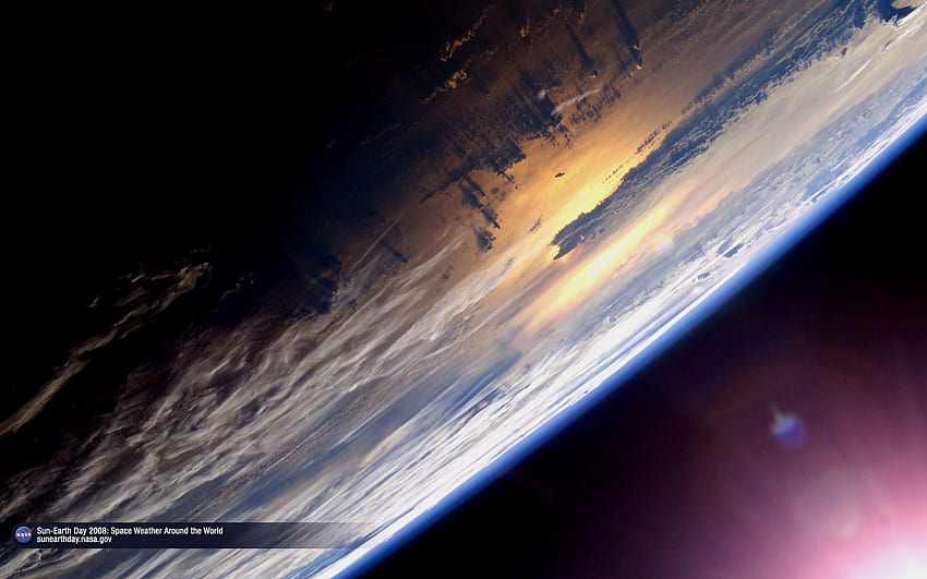 NASA Sun Earth Day Space Weather Around The World, Sun and Earth HD wallpaper