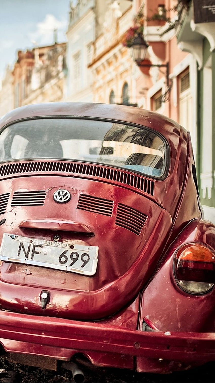 Retro Volkswagen Beetle for Phone HD phone wallpaper