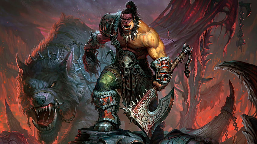 Orco de WoW, World of Warcraft fondo de pantalla
