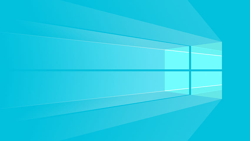 Minimalist Windows 10 Light Blue [] : HD wallpaper