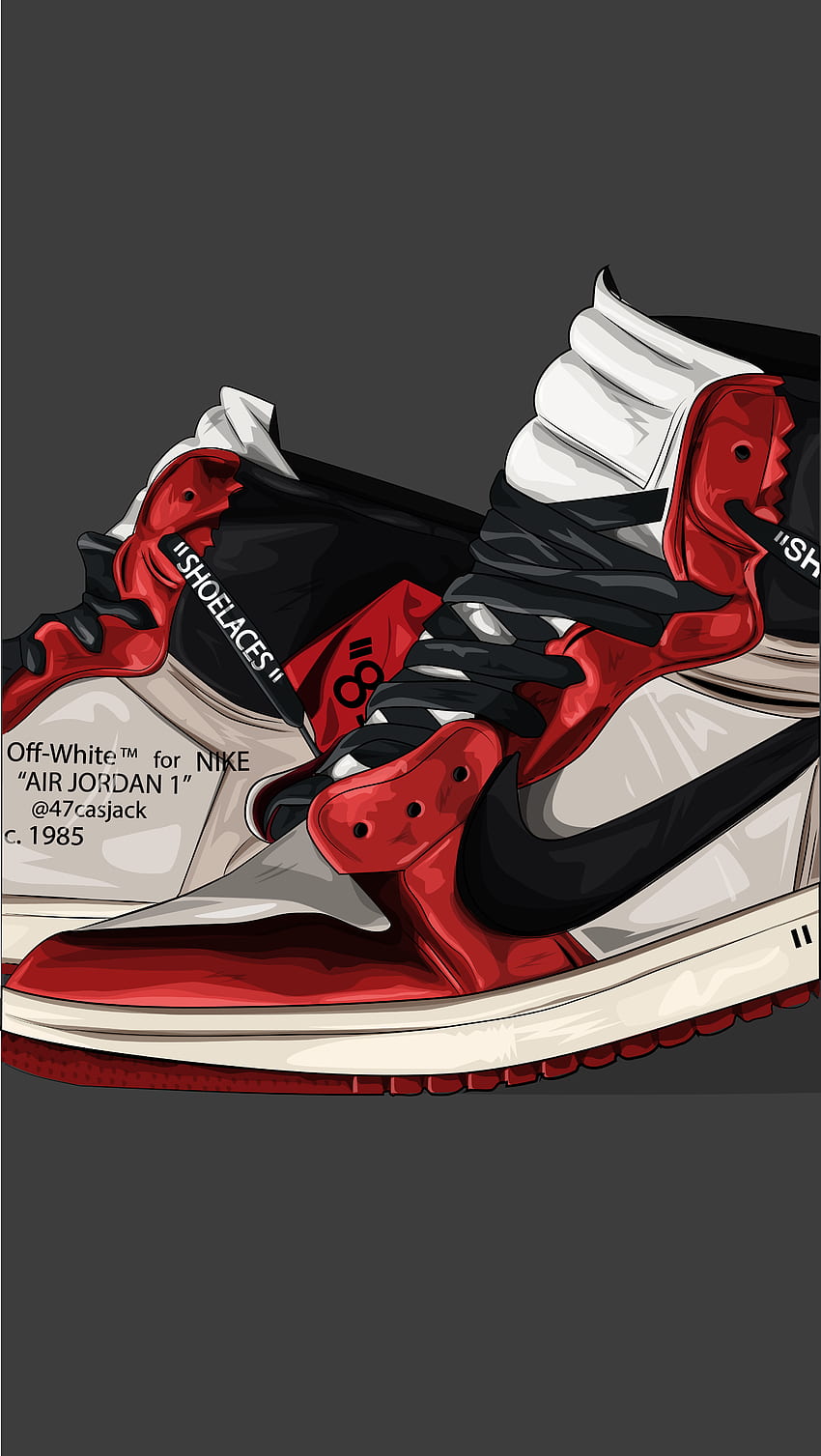 Jordan 1 . Sneakers , Shoes , Nike iphone, Red Jordan Shoes HD phone wallpaper