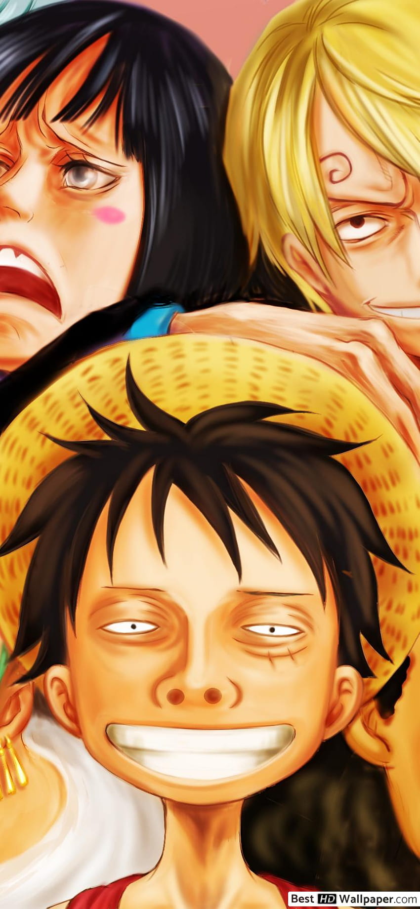 One Piece - Пирати със сламена шапка, One Piece Portrait HD тапет за телефон