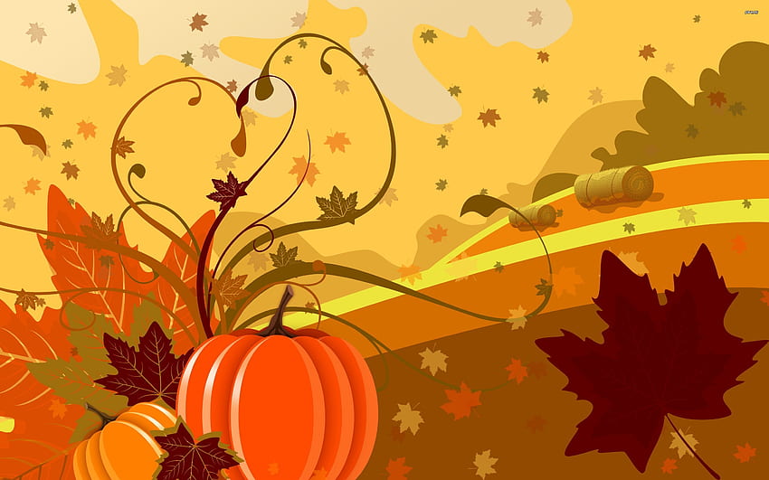 Fall Leaves And Pumpkin & - Becuo HD wallpaper | Pxfuel