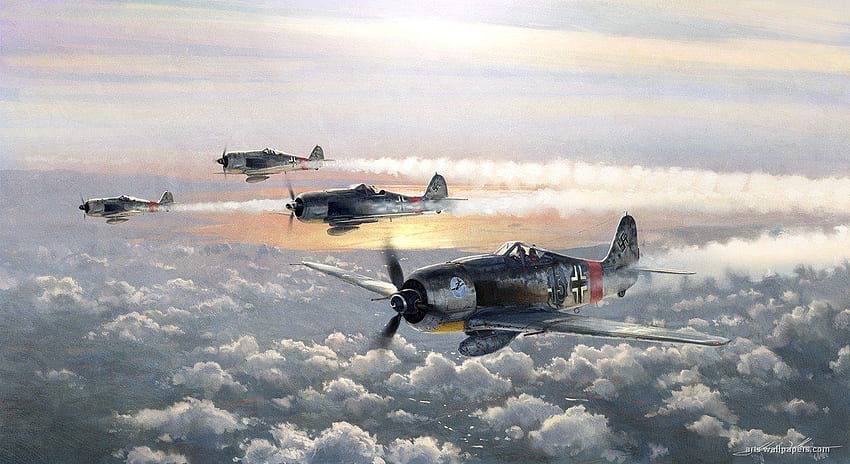 WWII Aviation Art, World War 2 Art HD wallpaper
