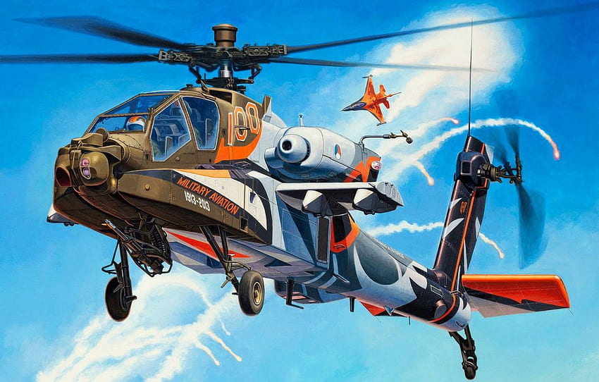 Sanat, , Helikopter, AH 64 Apache HD duvar kağıdı