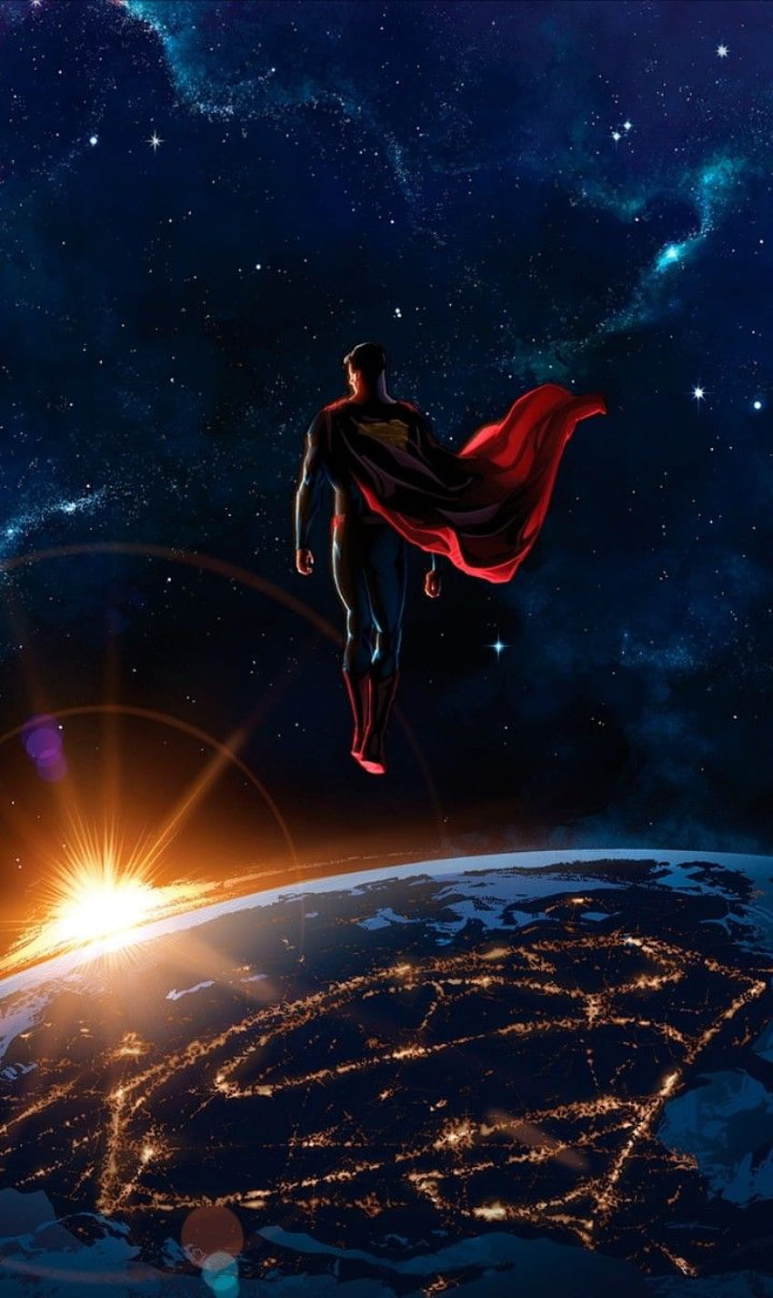 Niesamowity superman Człowiek ze stali. Grafika Supermana, Batman i Superman, Komiks Supermana, Twarz Supermana Tapeta na telefon HD
