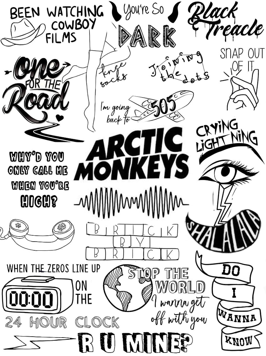 Saya membuat Monyet Arktik saya sendiri! Rasakan untuk menggunakan :) : arcticmonkeys, Do I Wanna Know wallpaper ponsel HD