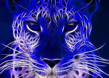 NEON BLUE LEOPARD by xinje on DeviantArt  Cheetah wallpaper, Animal  wallpaper, Leopard print wallpaper