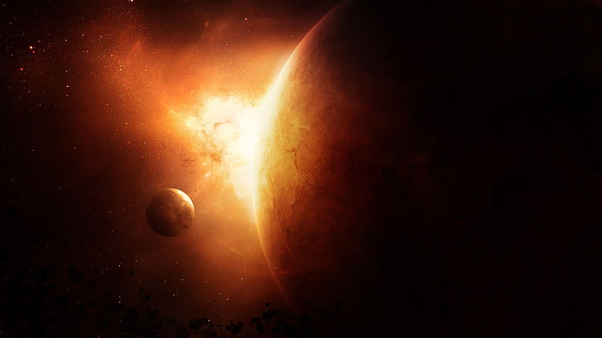Stargate Space Universe, Orange Space HD-Hintergrundbild