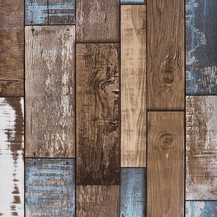 Akea Reclaimed Wood Roll, Vintage Faux Wood Plank Look , for Home Decal, Restaurant, Cafe etc. Size 20.8inch x 32.8ft, 57 sq.feet, Rustic Vintage HD phone wallpaper
