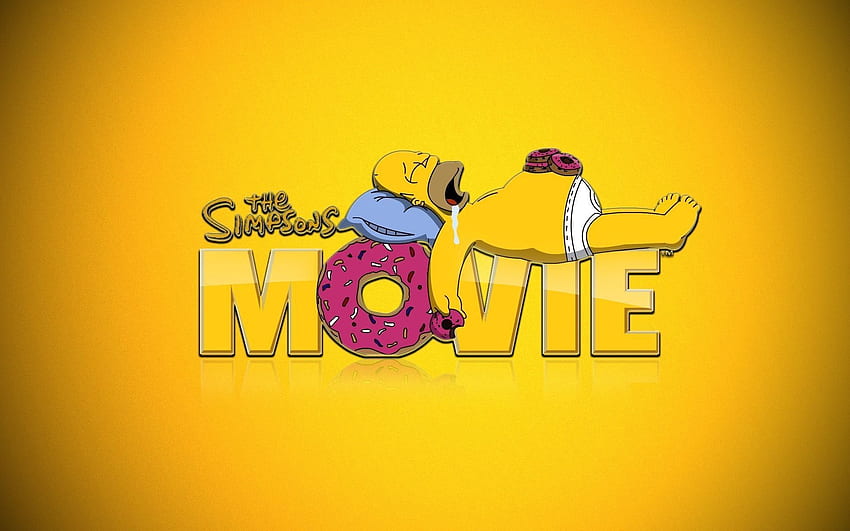 Homer, Simpson, Donuts, Die, Simpsons, Schlafen, Simpson HD-Hintergrundbild