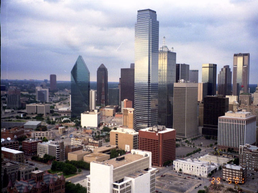 Dallas Skyline, Pusat Kota Dallas Wallpaper HD