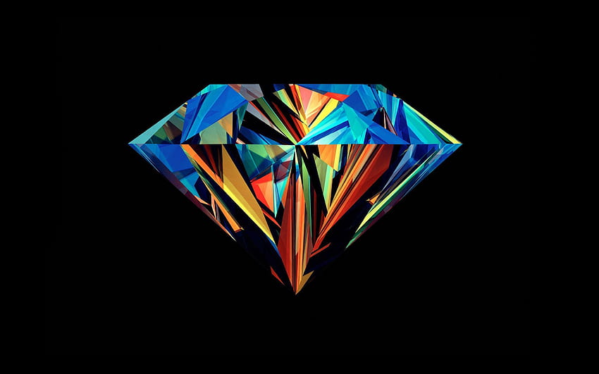 Diamant . Diamant Emoji, Golddiamant HD-Hintergrundbild