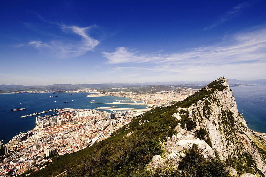 gibraltar a view from above. Windows HD wallpaper