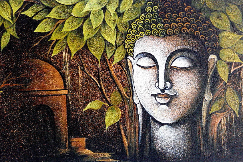 영감을 주는 거실 아이디어 - 거실 디자인: 거실용 Gautam Buddha, Buddha Painting HD 월페이퍼