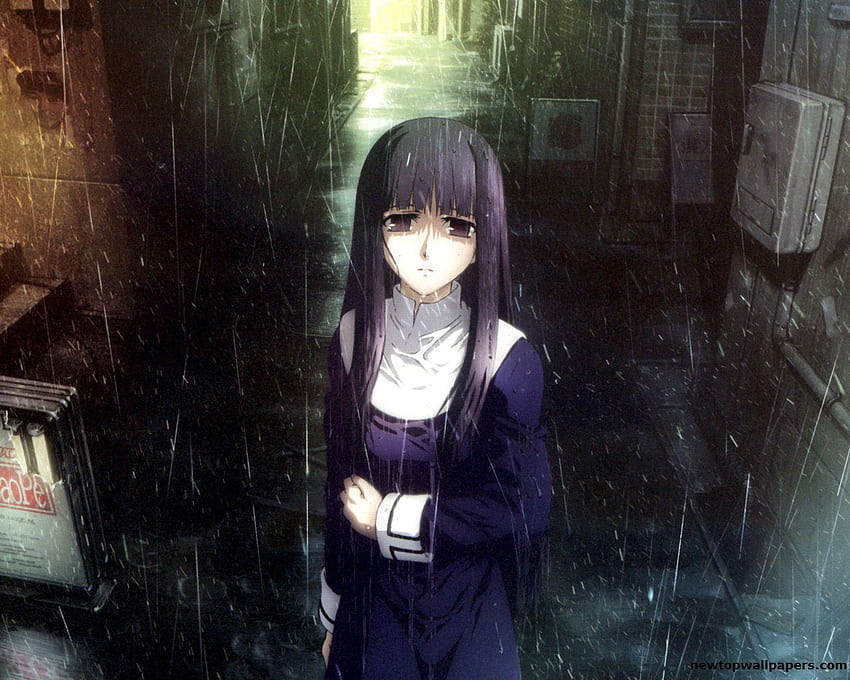 Anime Rain Sad, Dark Rain Sad Anime papel de parede HD