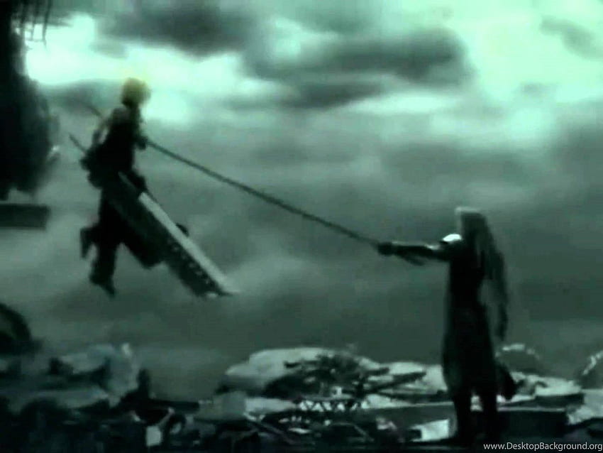 Final Fantasy 7 Advent Children Complete Cloud VS Sephiroth A. Background HD wallpaper