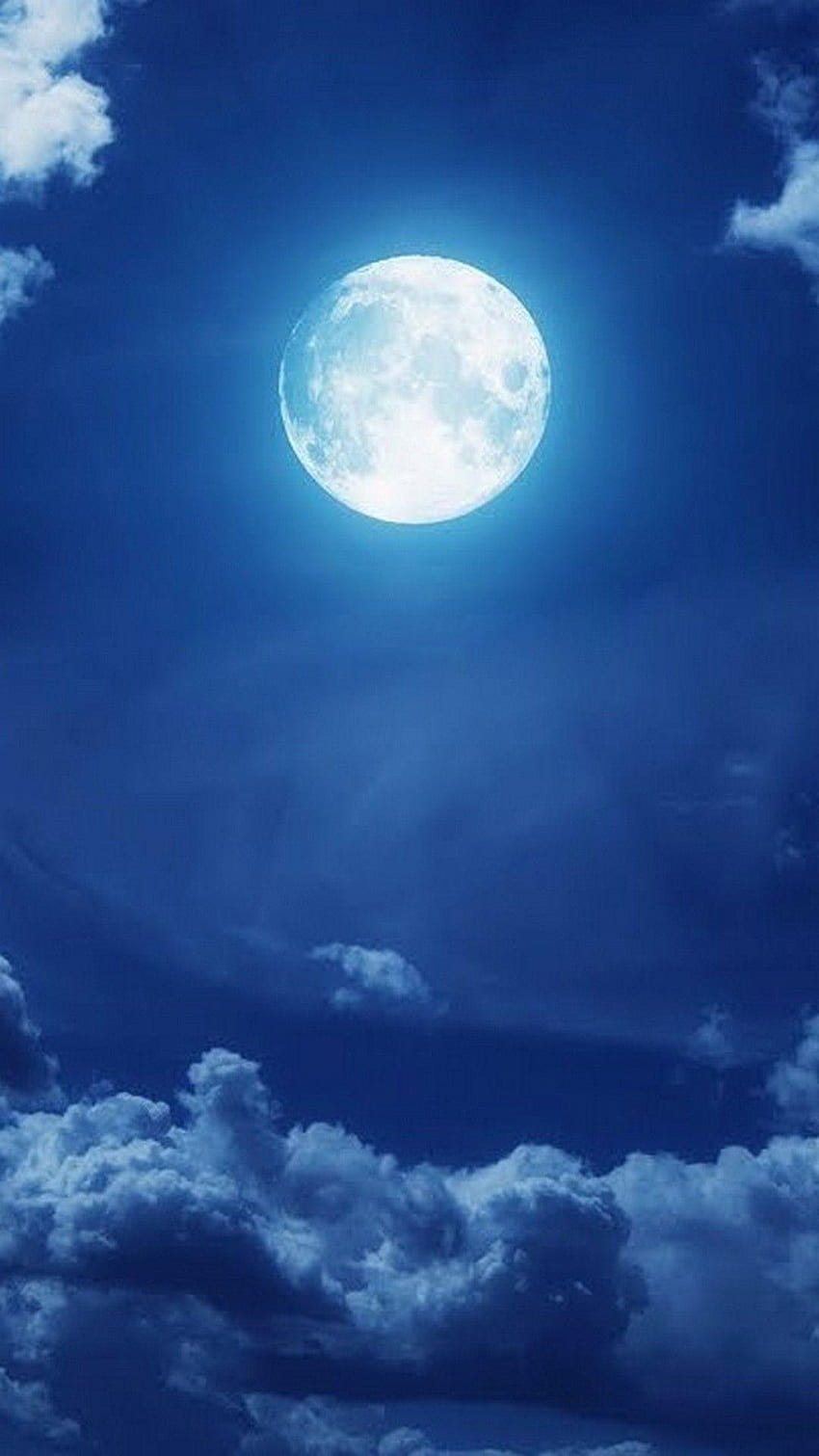 Blauer Mond 2019, Blauer Mondschein HD-Handy-Hintergrundbild