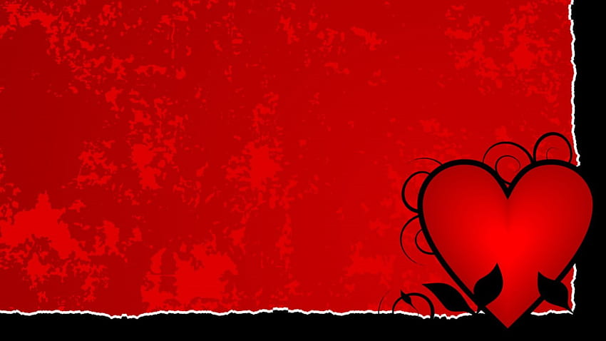 Dark Heart, hearts, romance, love HD wallpaper