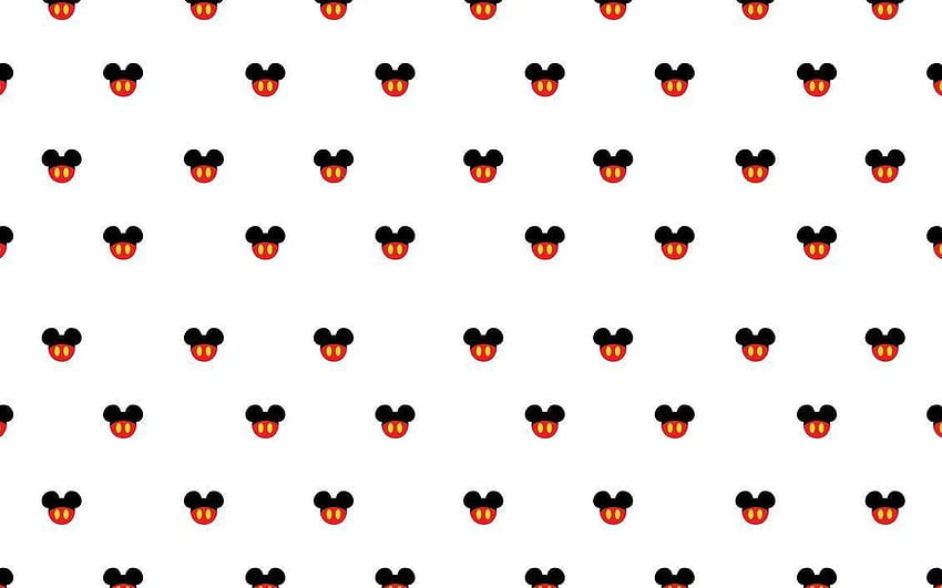 Mickey-Kopf, Mickey-Mouse-Muster HD-Hintergrundbild