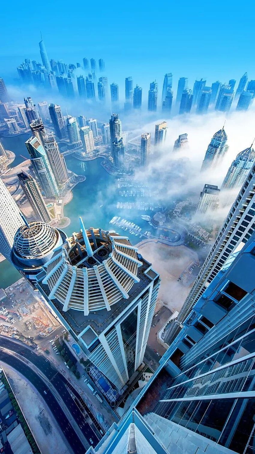 대도시, 고층 빌딩, 평면도. 도시 풍경, 자연 그래프, 초고층 건축, 탑 빌딩 HD 전화 배경 화면