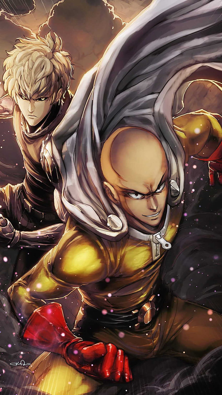 One Punch Man, Cool Saitama HD тапет за телефон