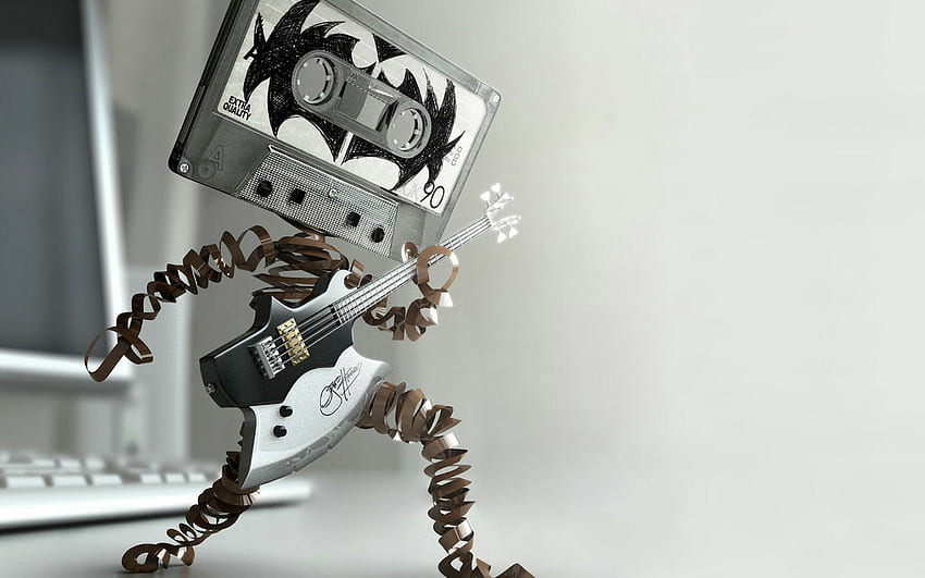 Rocking Cassette Player and Background HD wallpaper