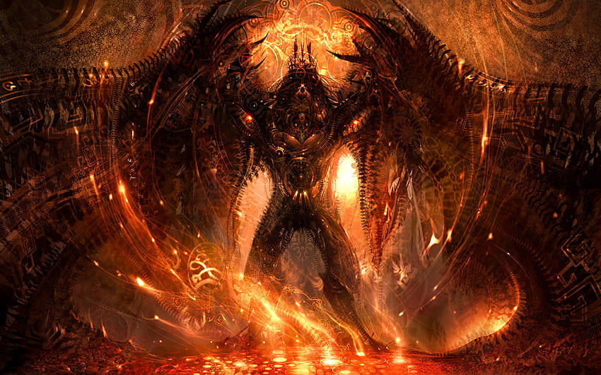 Hellbyrd Titan, fantascienza, magia, rune, fantasia, tecnologia, martello da guerra Sfondo HD