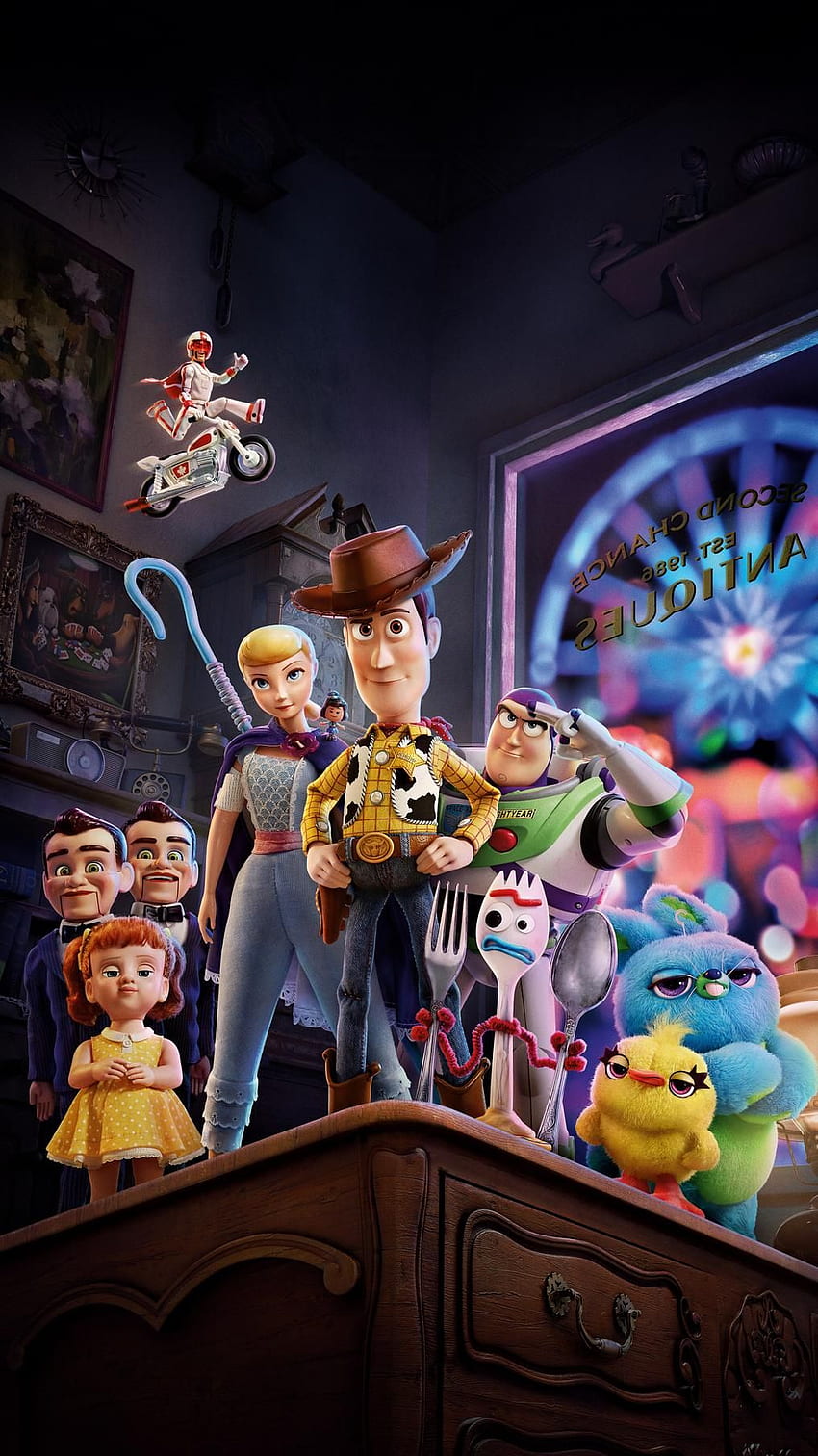 Toy Story 4 (2019) Teléfono. Cinemanía. Dibujos animados, Disney, Lindo disney, Toy Story 4 iPhone fondo de pantalla del teléfono