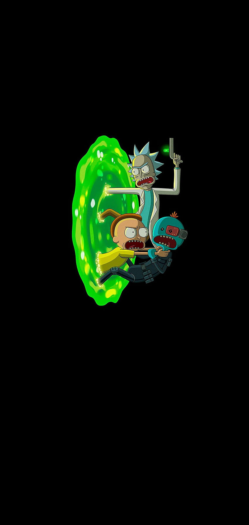 High Quality Samsung Galaxy Note 10 & Note 10 Plus, Rick And Morty Black HD  phone wallpaper | Pxfuel