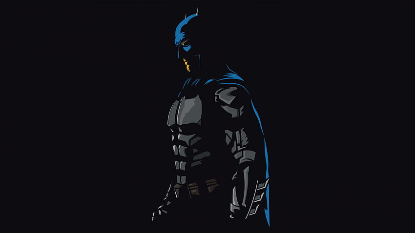 Batman, Liga de la Justicia, DC Comics, Minimal, Black Dark,. Para iPhone, Android, móvil y fondo de pantalla