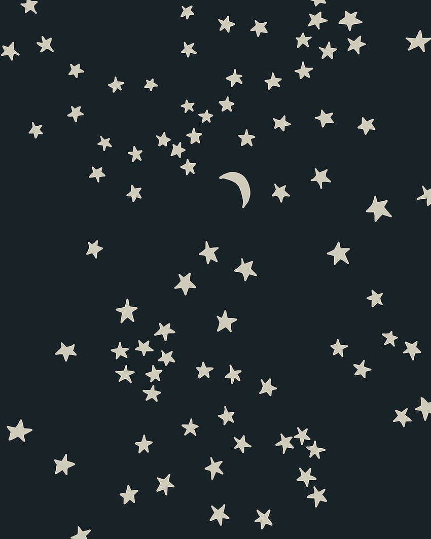 Spielen mit Mustern aus dem neuen Nachtlicht für Mädchen. Muster, Mond und Sterne HD-Handy-Hintergrundbild