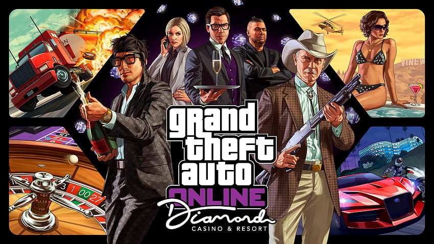 Obras de arte de GTA Online - Obras de arte de Grand Theft Auto V y personajes de GTA fondo de pantalla