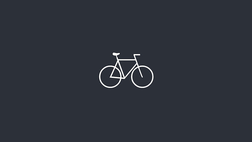 Bicycle Minimalistic Art. Biciklizés, Biciklik, Hímzés, Minimalist Road HD wallpaper