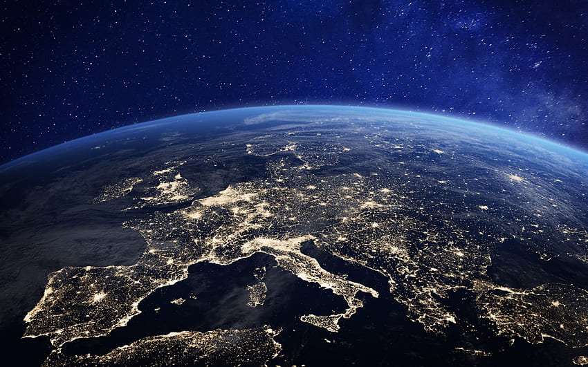 Earth At Night, Night World HD wallpaper