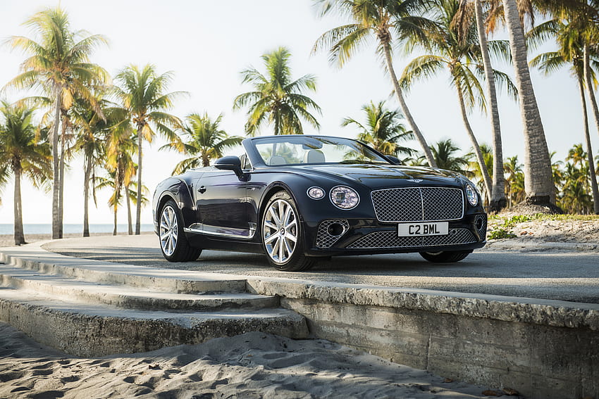 Luxury car, Bentley Continental GT, black car, off-road HD wallpaper