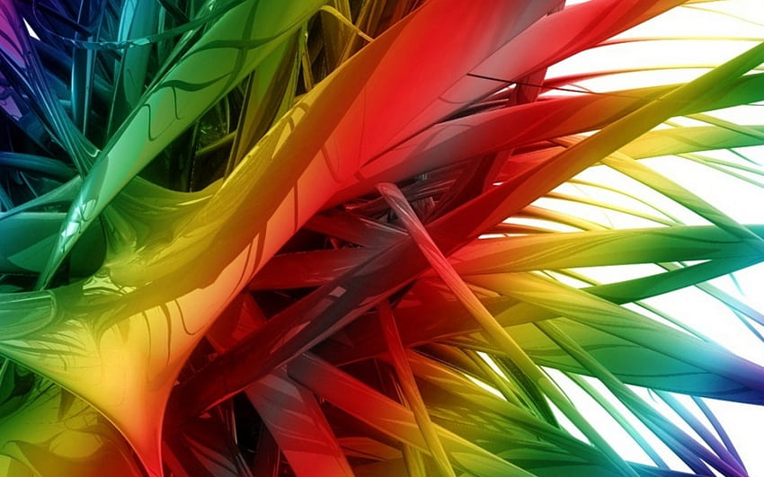 3D Full Color Splash Abstract High Quality HD wallpaper