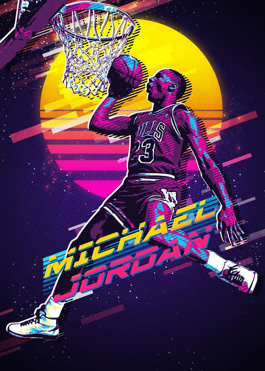 MJのアイデア。 マイケル・ジョーダンのアート、ジョーダンのロゴ、マイケル・ジョーダンのバスケットボール、レトロなバスケットボール HD電話の壁紙