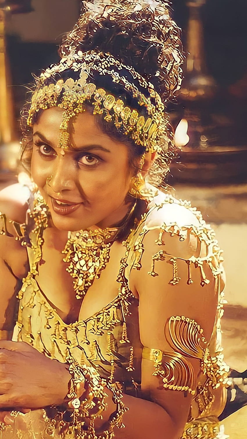 Ramya Krishnan, atriz telugu, vintage Papel de parede de celular HD