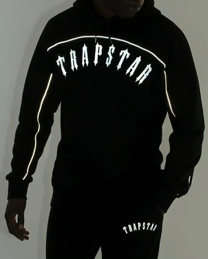 Trainingsanzug der Londoner Streetwear-Marke Trapstar. Streetwear-T-Shirt-Design, Trainingsanzug für Männer, Designer-Trainingsanzüge HD-Handy-Hintergrundbild
