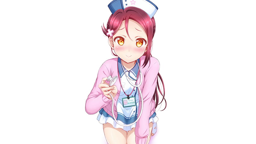 Sakurauchi Riko, Love Live!, Anime Girl, Nurse, , , Background, Uc11ku, Anime  Doctor HD wallpaper | Pxfuel