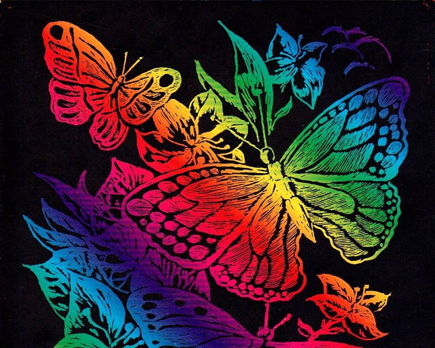 Butterflies Rainbow Butterfly . Butterfly Migration HD wallpaper