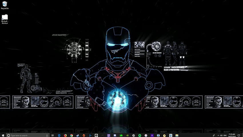 Iron Man Blueprints [Engine] HD-Hintergrundbild