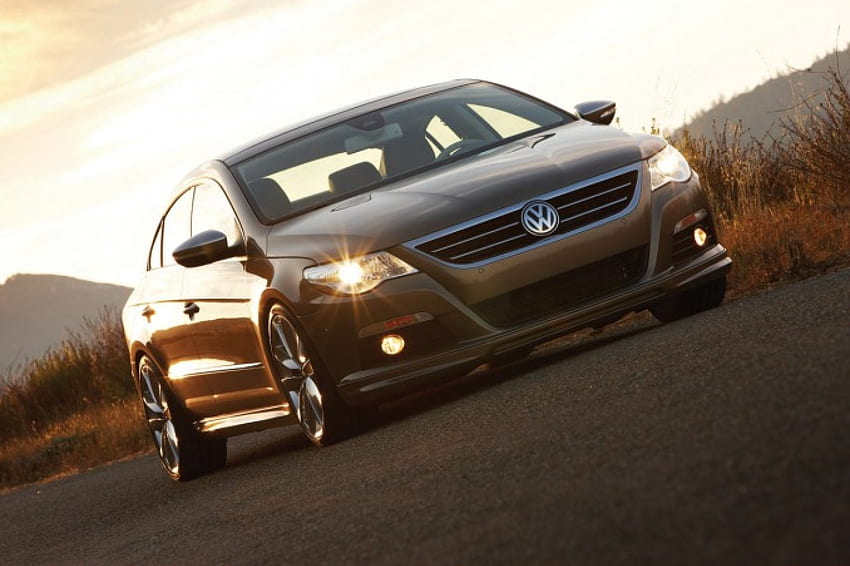 Volkswagen Passat CC Edisi Gold Coast, mobil jerman, passat, jerman, mobil, super keren, volkswagen, emas, coupe Wallpaper HD