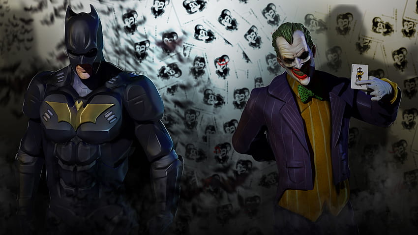 Batman e Joker , , , Joker doppio monitor Sfondo HD