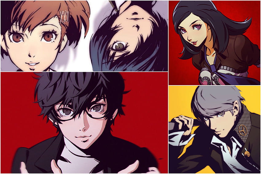 Persona Protagonists Collage Ultra and Background, Persona 2 HD ...