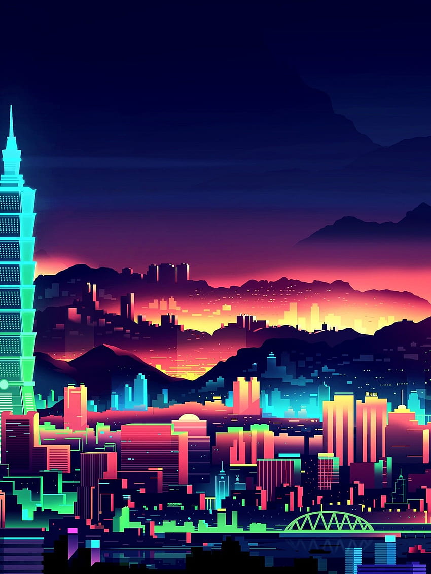 Animated City , Cartoon Town HD phone wallpaper